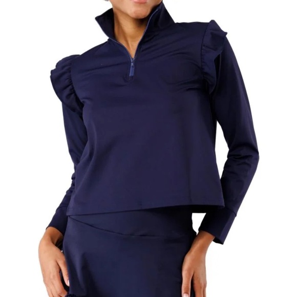 Smith & Quinn Tops - EUC Smith & Quinn Womens The Grayson Quarter-Zip Golf Pullover SZ S Navy